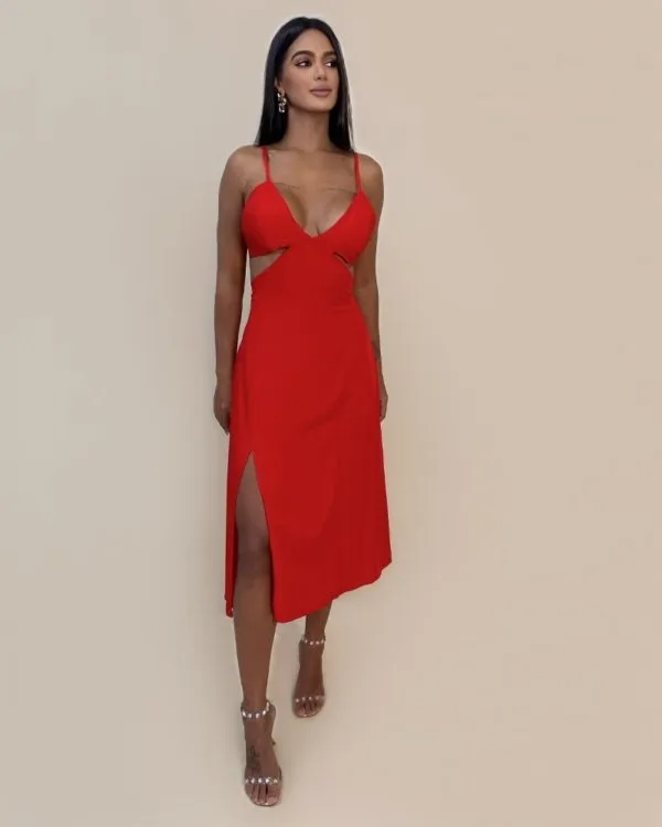 Vestido Kelly - Vermelho