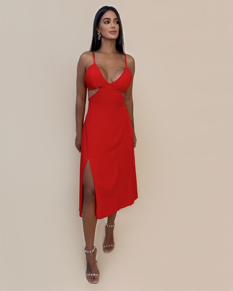 Vestido Kelly - Vermelho - Image 2