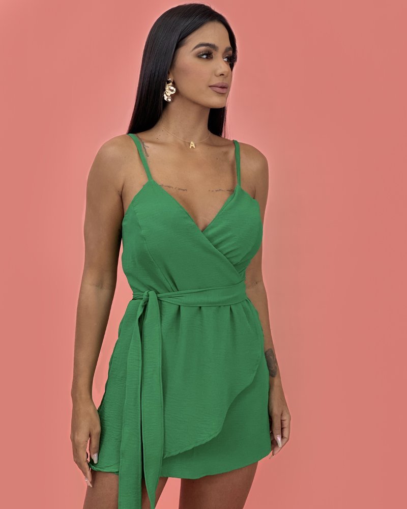 Macaquinho Paola - Verde Bandeira - Image 4