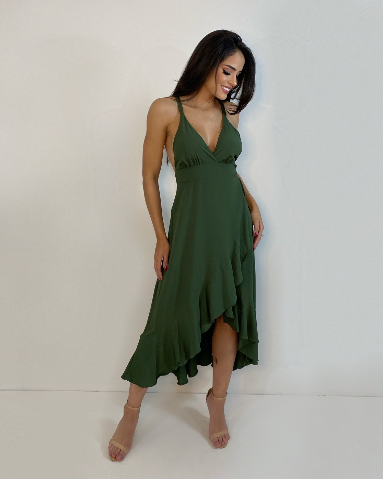 Vestido Zaya - Verde Militar - Image 2