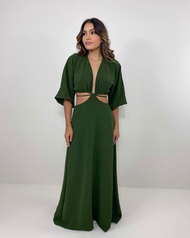 Vestido Cibele - Verde Militar - Image 1