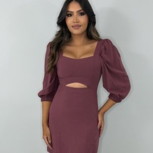 Vestido Yuna - Marrom - Image 1