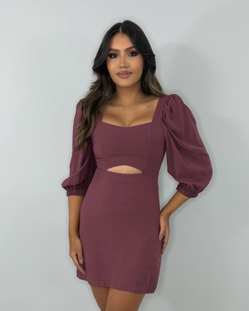 Vestido Yuna - Marrom