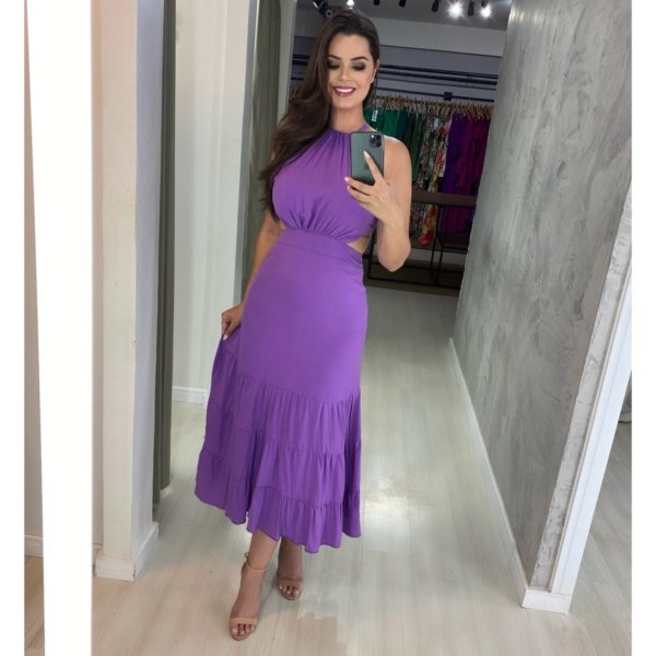 Vestido Estefane - Lilás