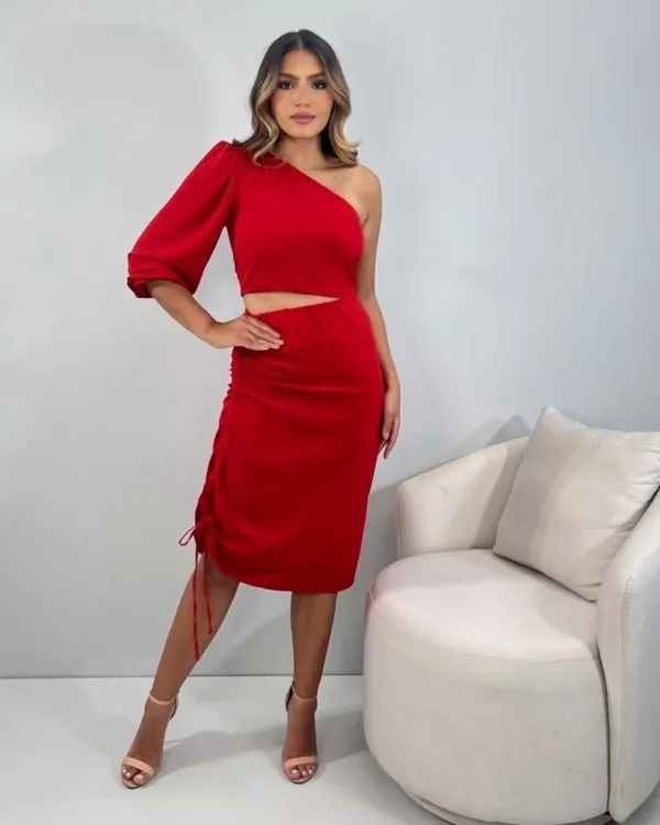 Vestido Taciane - Vermelho