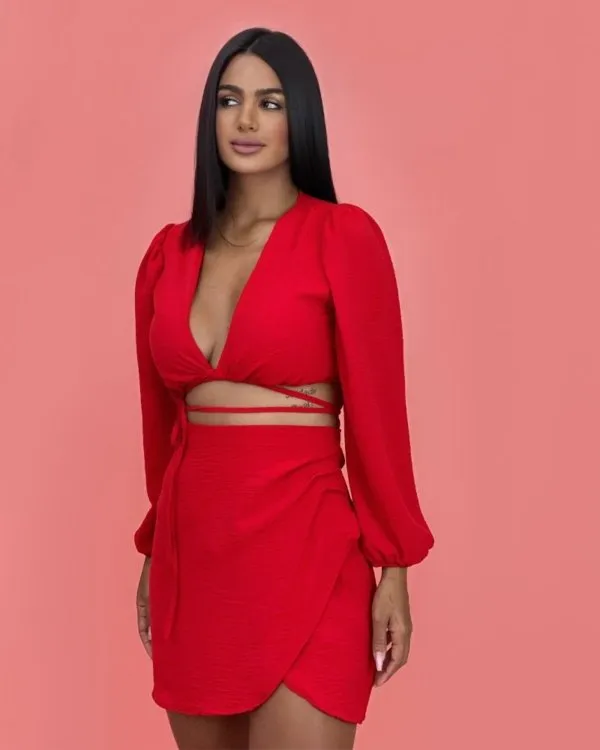 Saia Simone - Vermelho