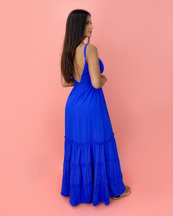 Vestido Raquel - Azul Royal
