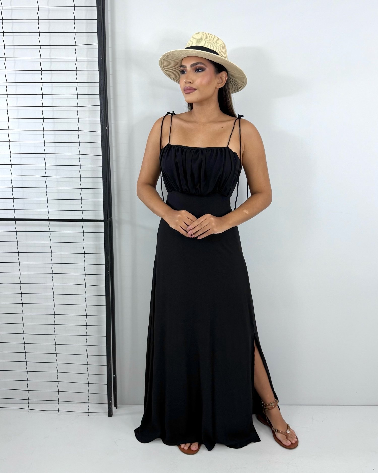 Vestido Drica Longo - Preto - Image 3