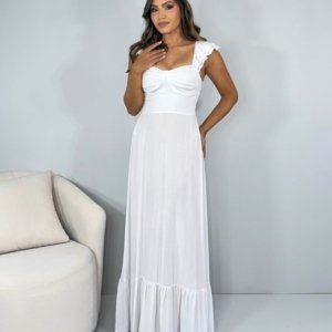 Vestido Isla - Branco - Image 1