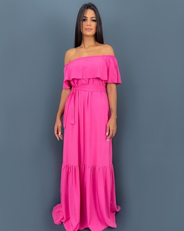 Vestido Luíza - Rosa Chiclete