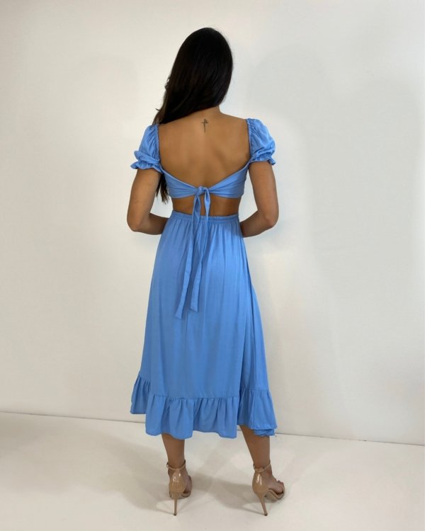 Vestido Jasmin - Azul Claro
