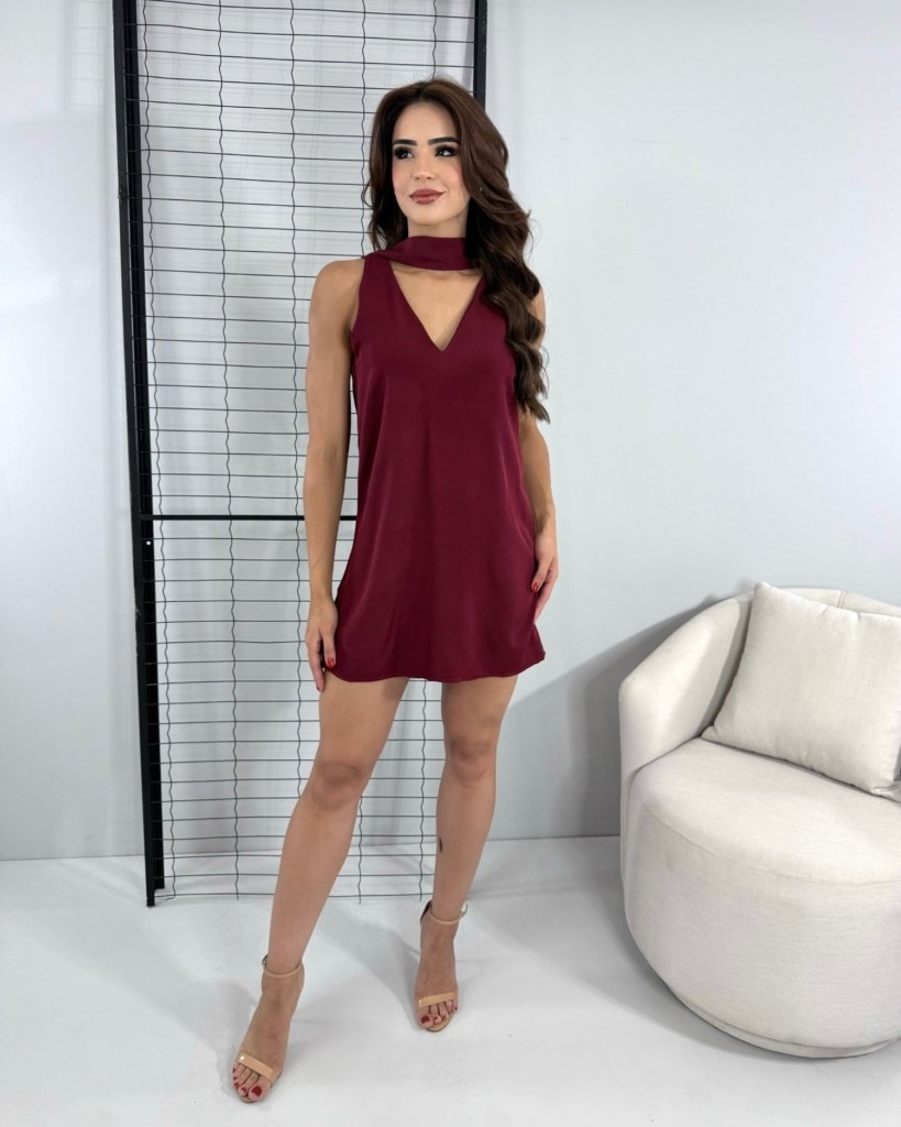 Vestido Cássia - Marsala