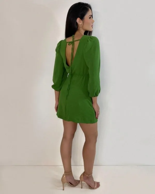 Vestido Tainara - Folhagem