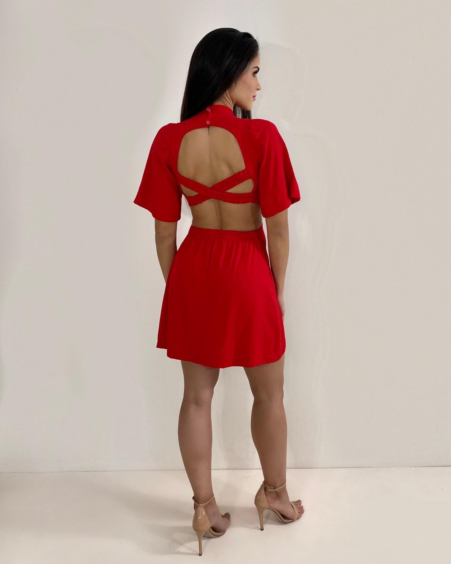 Vestido Tânia - Vermelho - Image 4