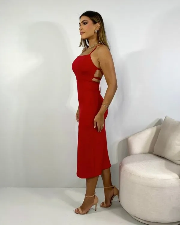 Vestido Edna - Vermelho