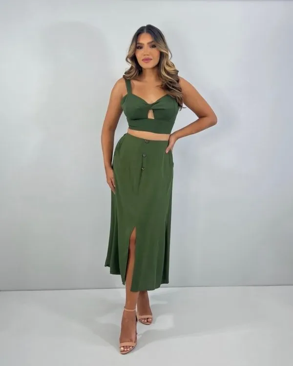 Conjunto Jamile - Verde Militar