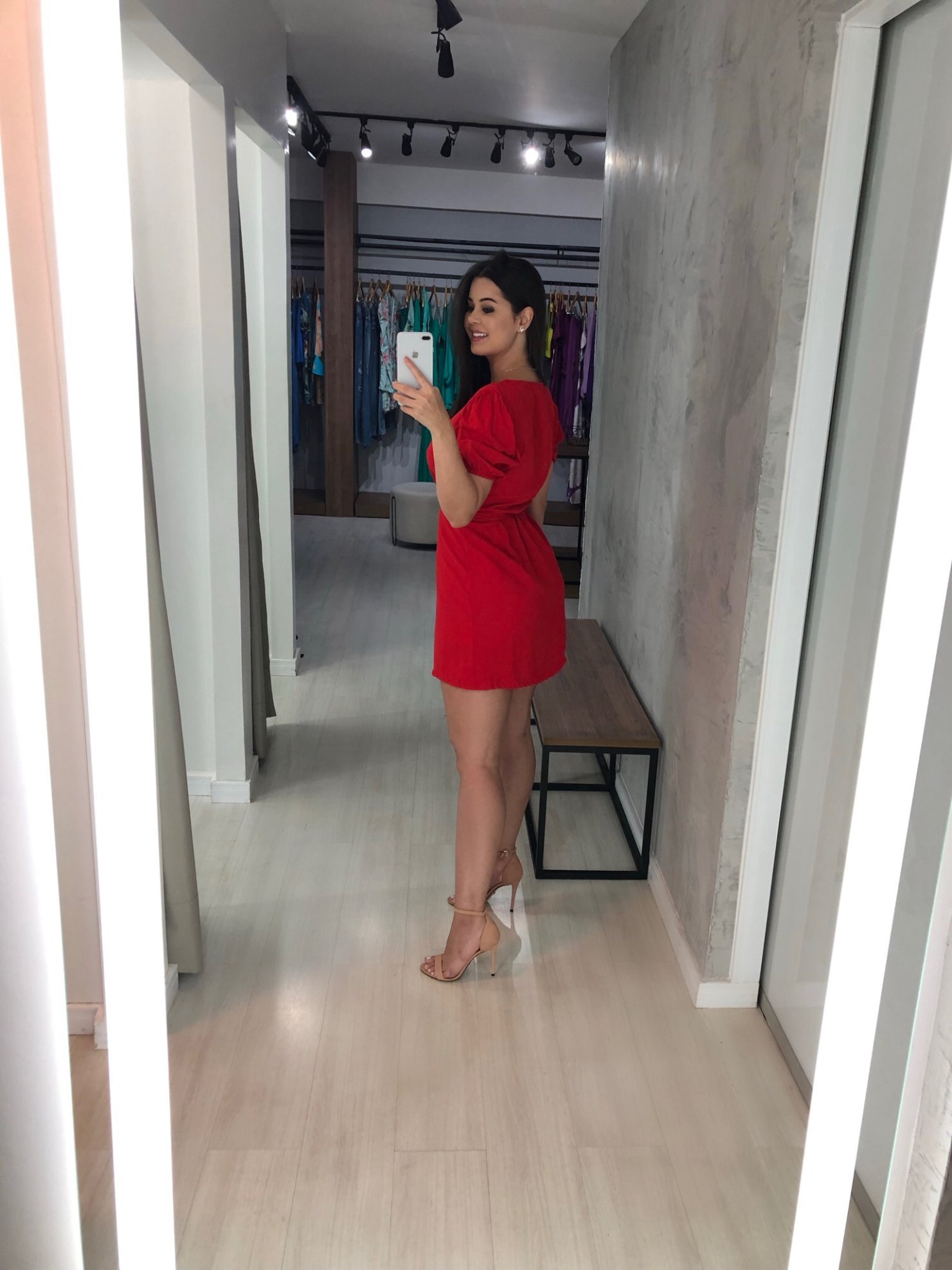 Vestido Érica Manga Princesa - Vermelho - Image 6