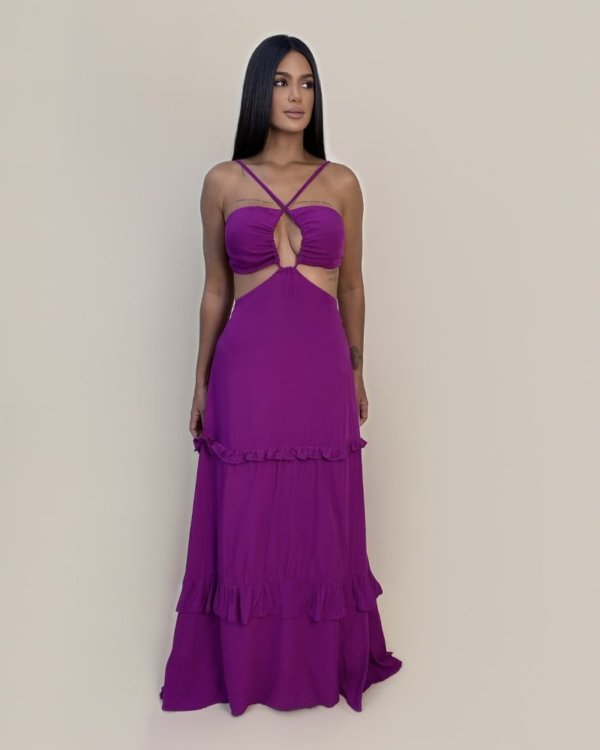 Vestido Michelle - Roxo