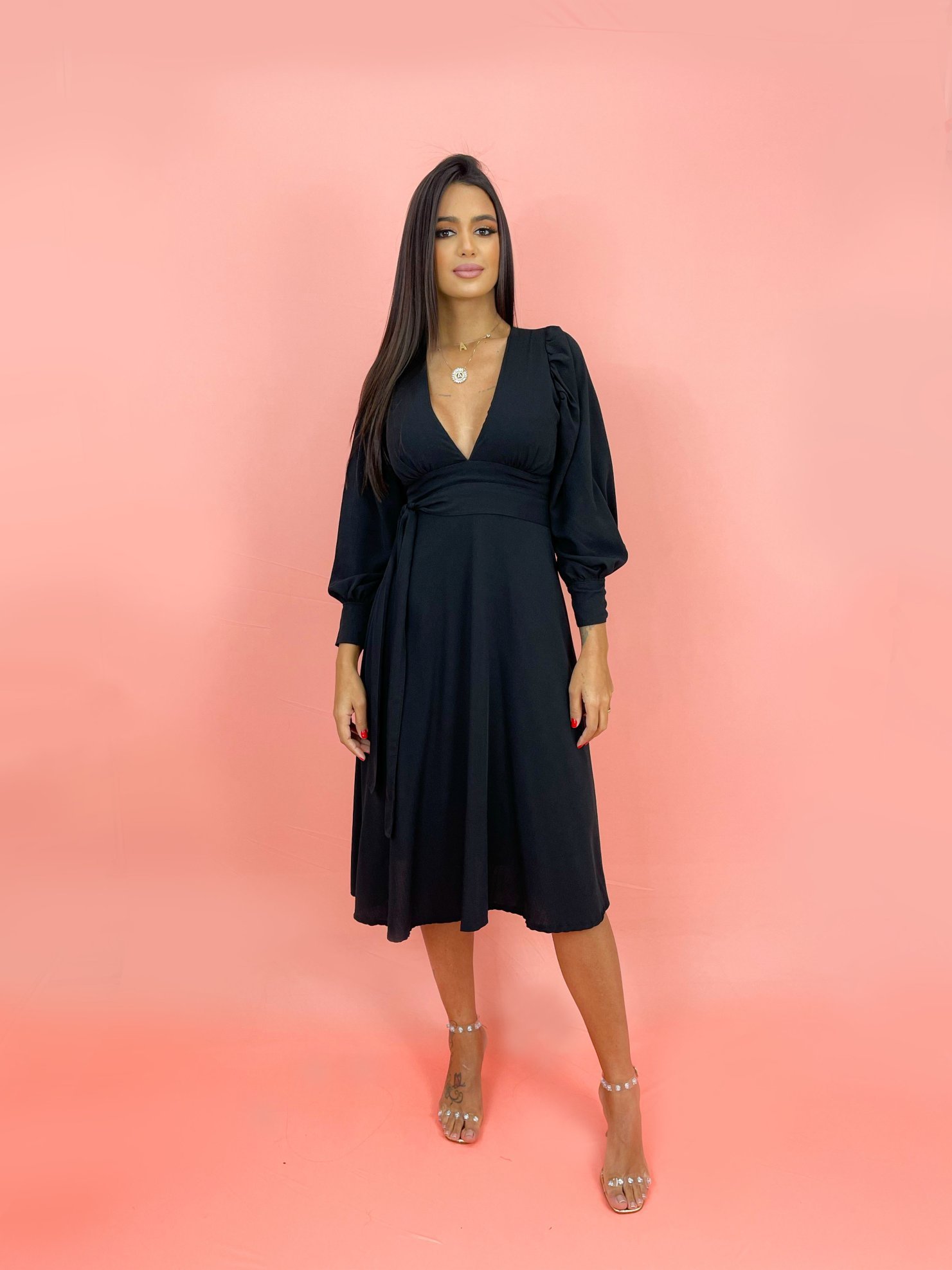 Vestido Leti - Preto - Image 1