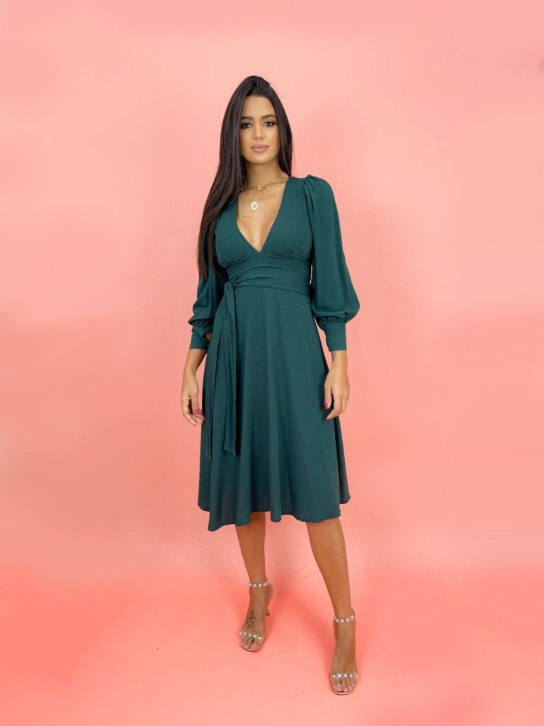 Vestido Leti - Verde Esmeralda