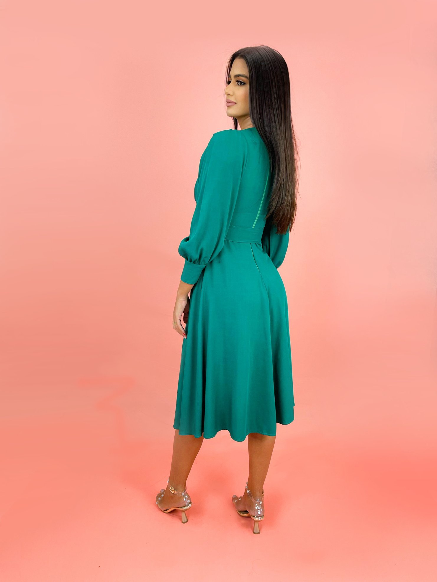 Vestido Leti - Verde Amazônia - Image 2