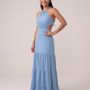 Vestido Estefane Longo - Azul Serenity