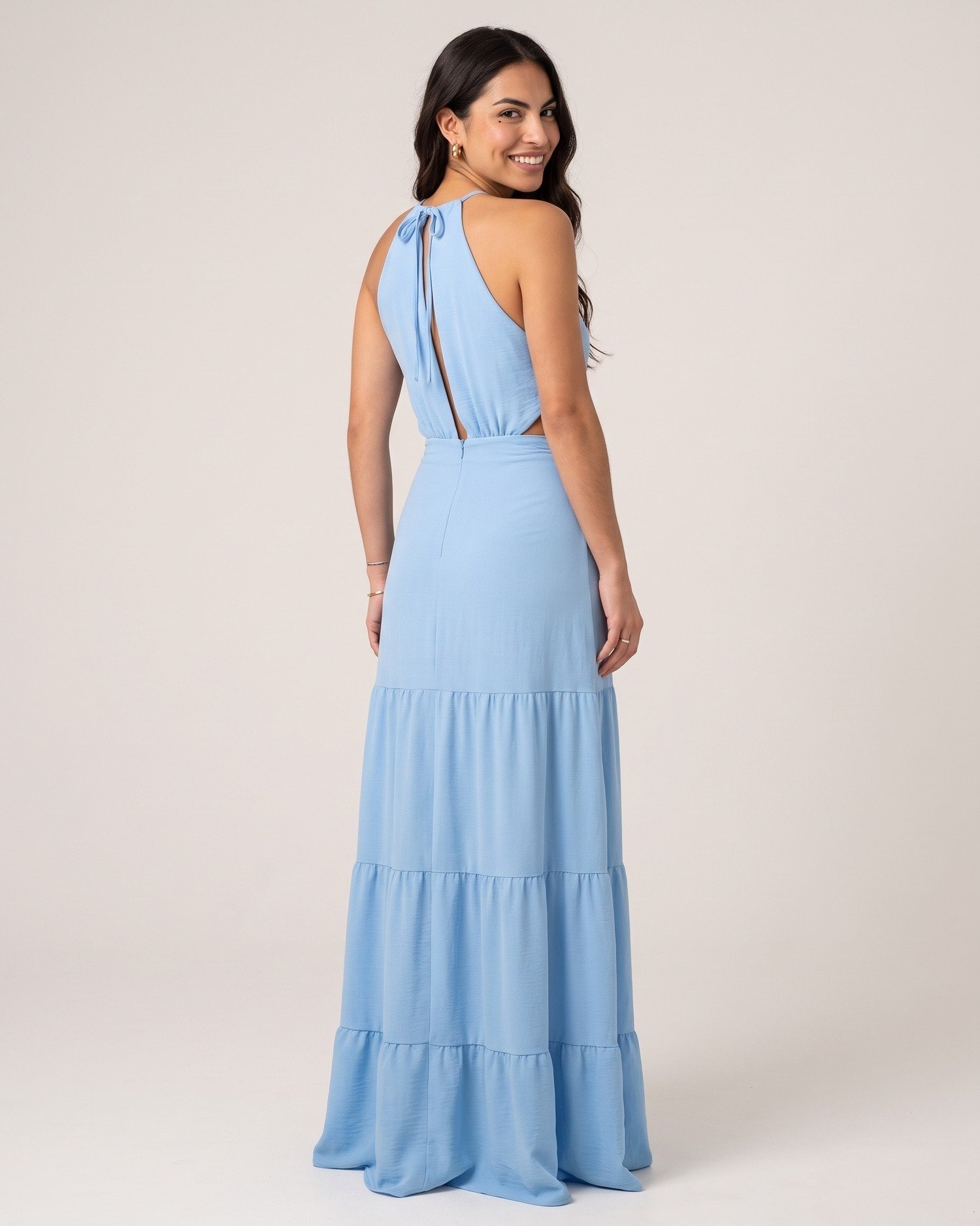 Vestido Estefane Longo - Azul Serenity